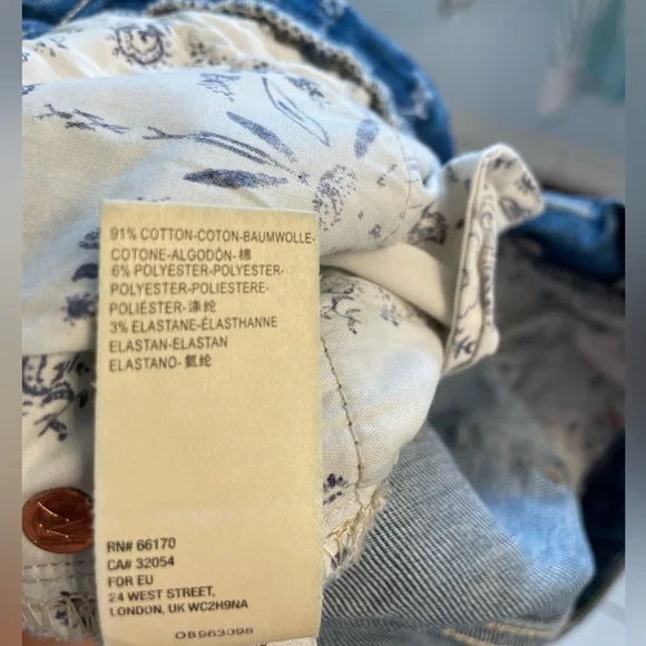 We The Free Vintage Denim Shorts Free People Size 24 - Picture 4 of 4